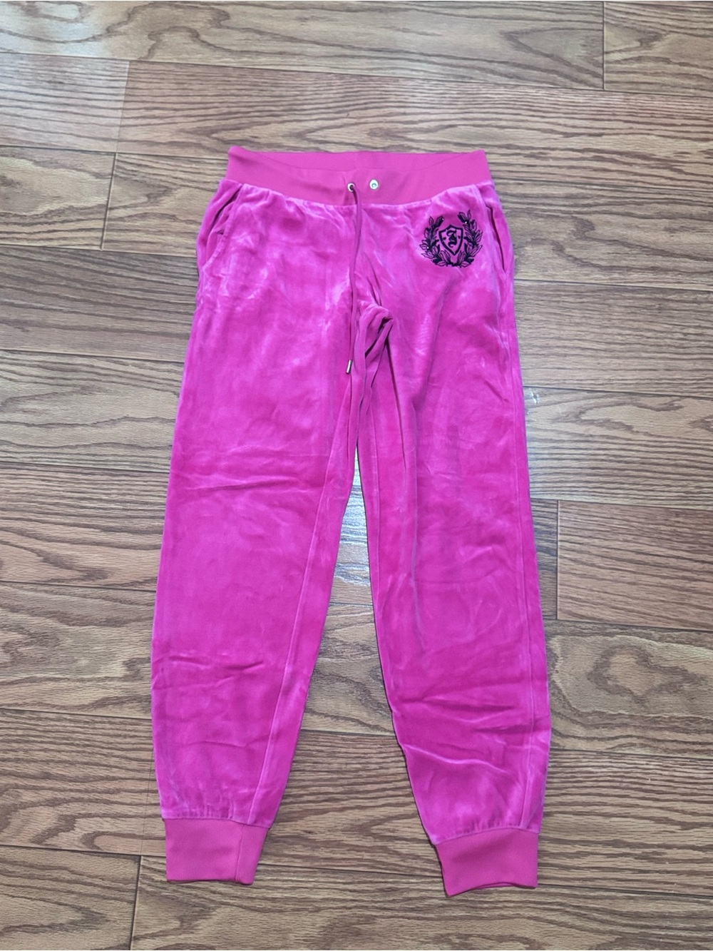 ' Pink Velour Jogger Pants - Cozy Stretch Waistband